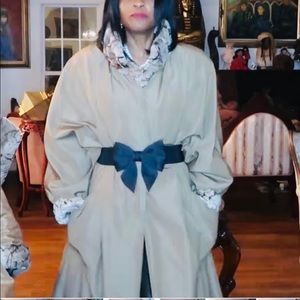 Fendi Rare Full Length Fur Coat Trench  with fur cuffs S-L 4-12